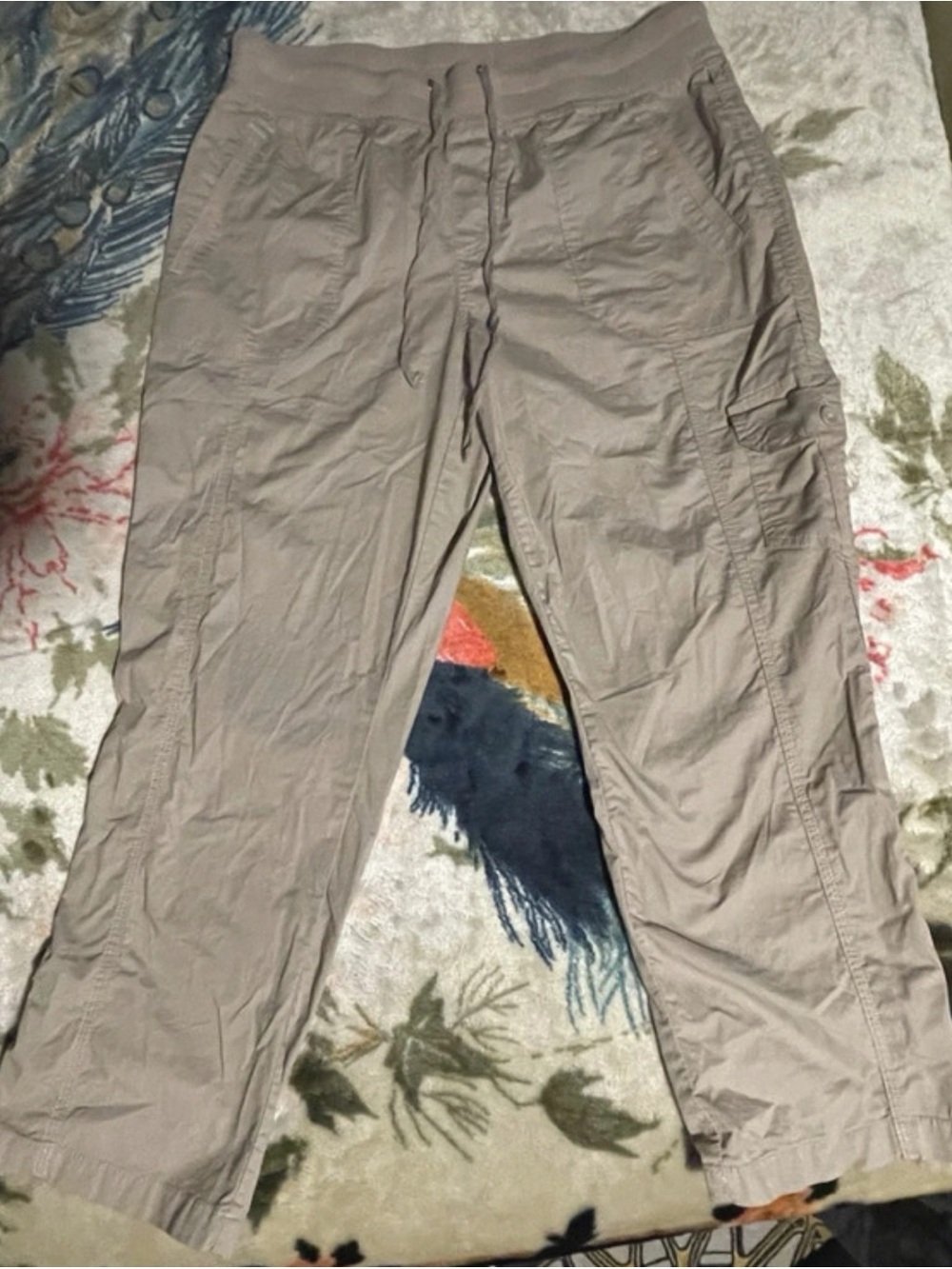 Westbound woman Cargo Drawstring Pants in Taupe